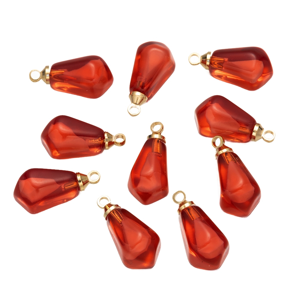 Resin Art And Craft - 10Pcs Resin Pomegranate Seed Food Charms