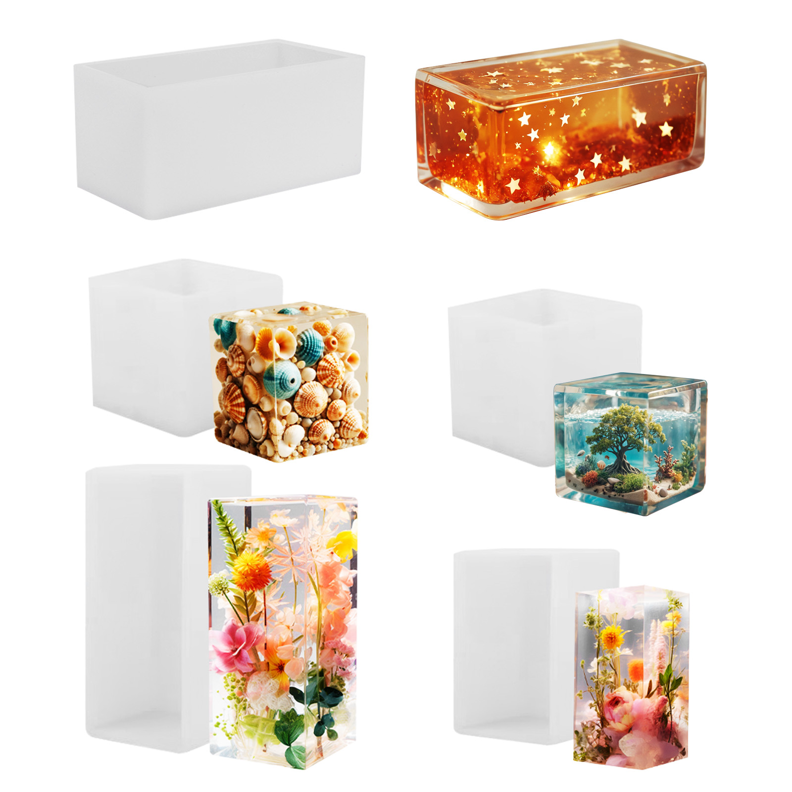 Resin Art Mould - Epoxy Casting Mold Silicone Mold DIY