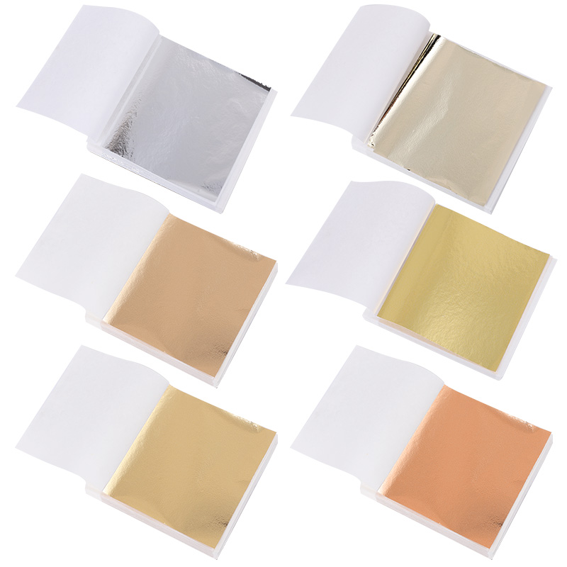 Resin Art Wedding Gift - 100pcs Imitation Shiny Gold Sliver Leaf