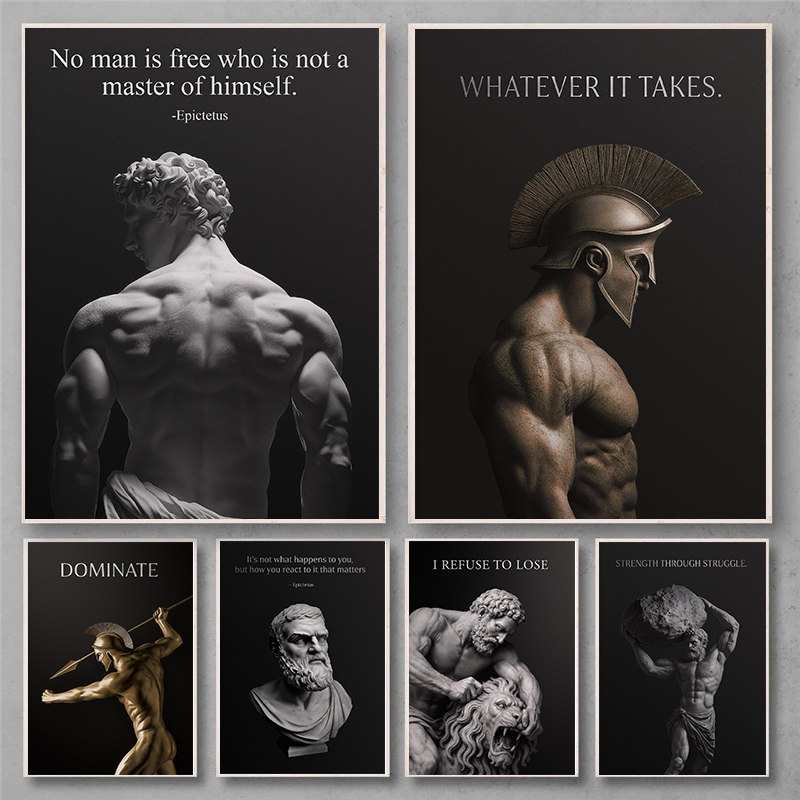 Resin Art Quote - Alexander the Great Quote Motivational Wall