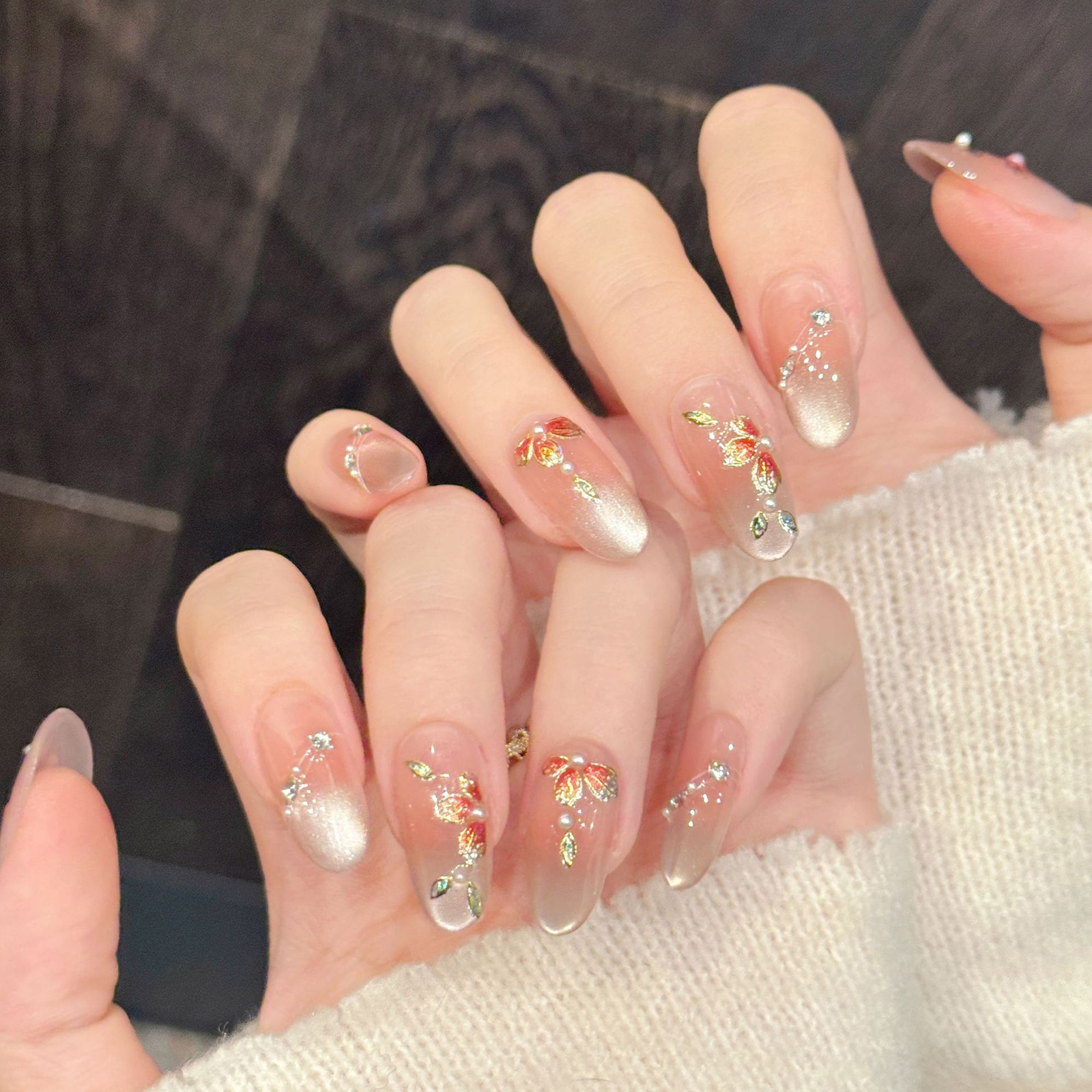 Resin Art And Design - 10pcs Handmade Fake Nails Press On