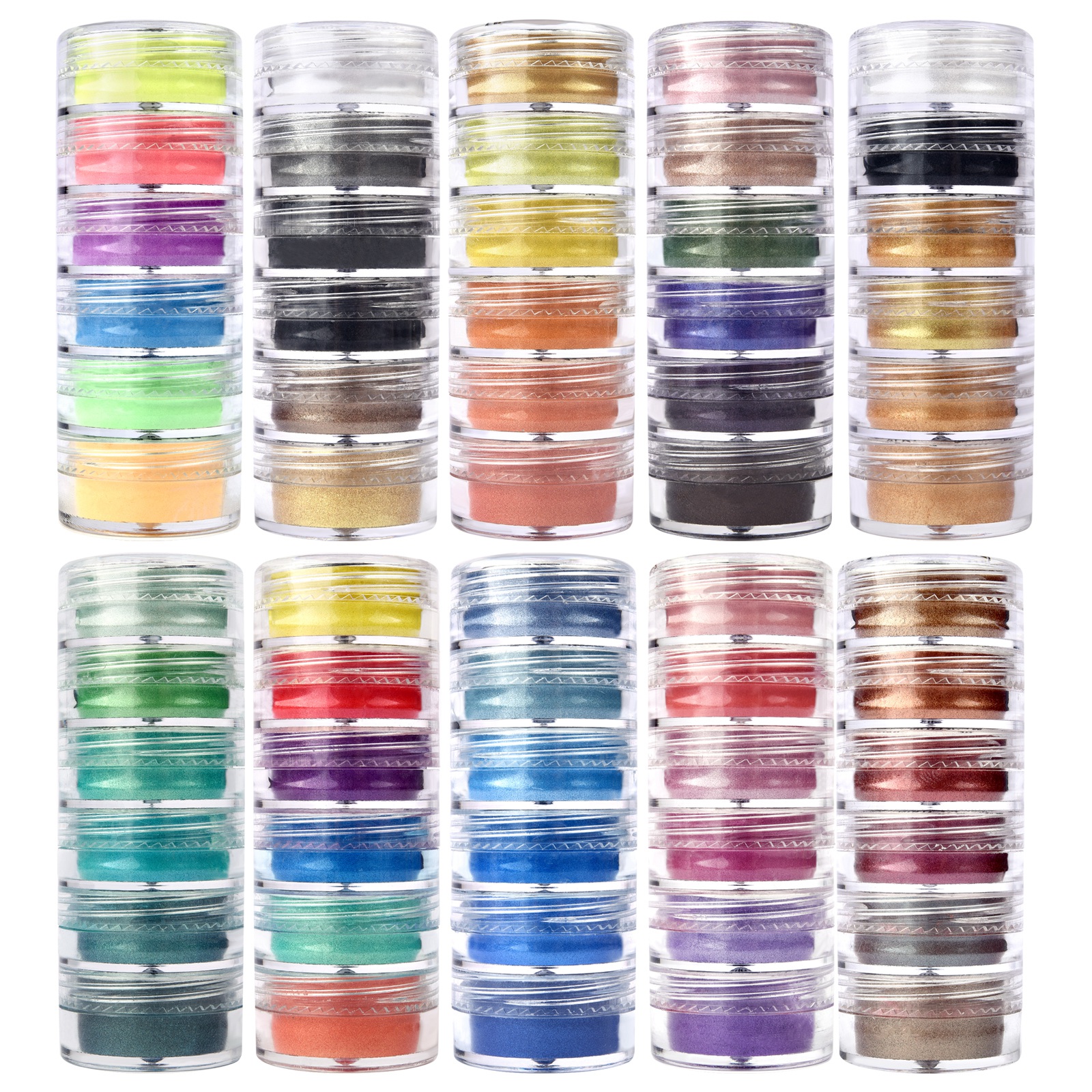 Pearl Powder Resin - 6 Colors/Set Pearlescent Powder Resin Pigment