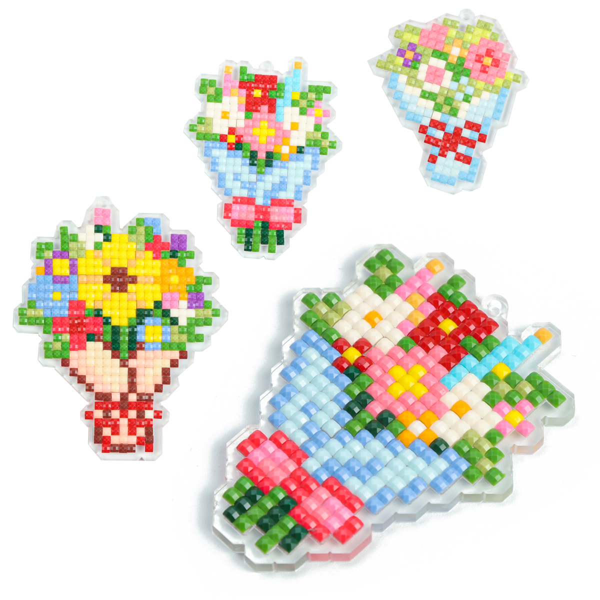 Resin Art And Craft - FOREVER YOUNG 3PCS Bouquet Acrylic Diamond