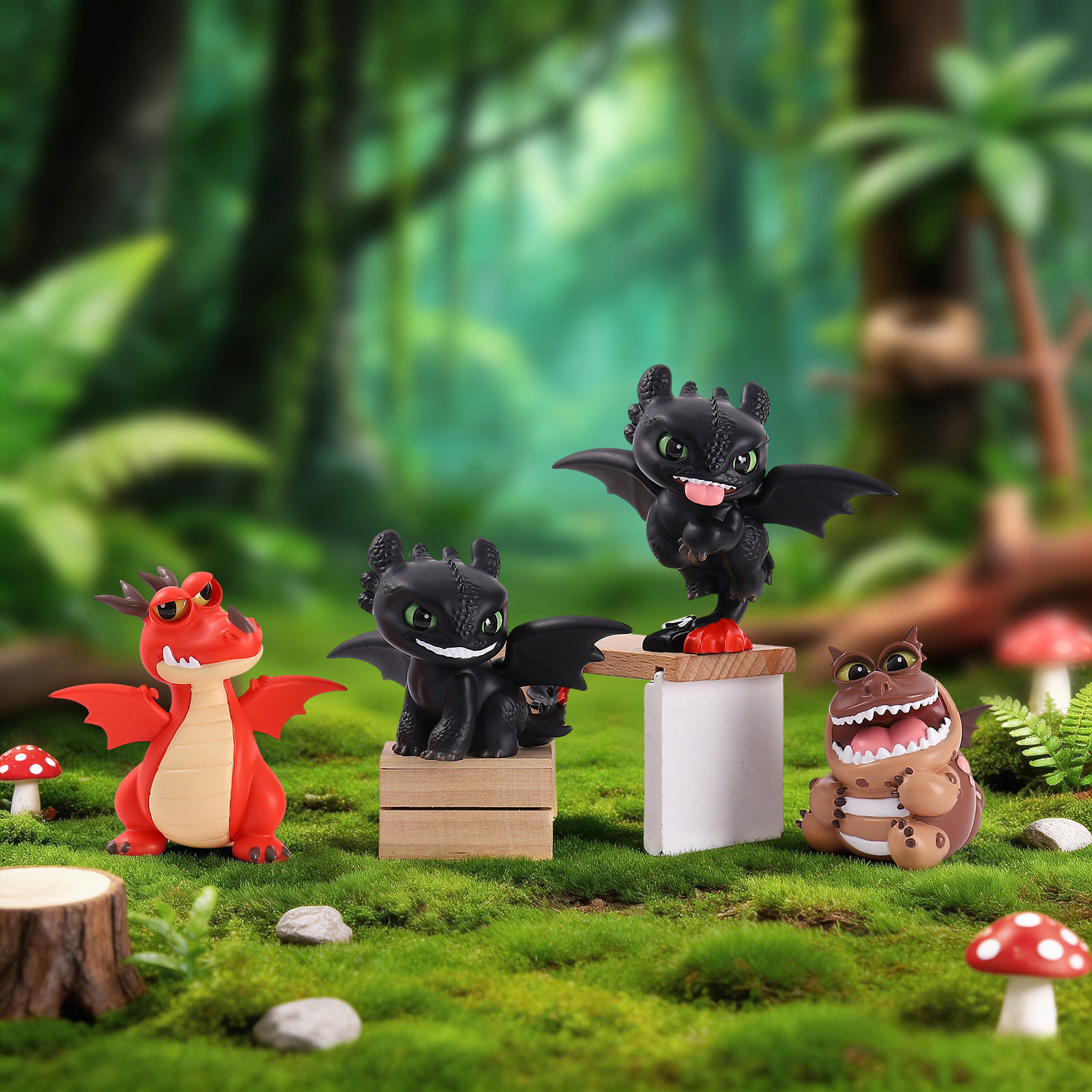【In Stock】Anime Toothless Seri - огляд і ціна Resin Art Case