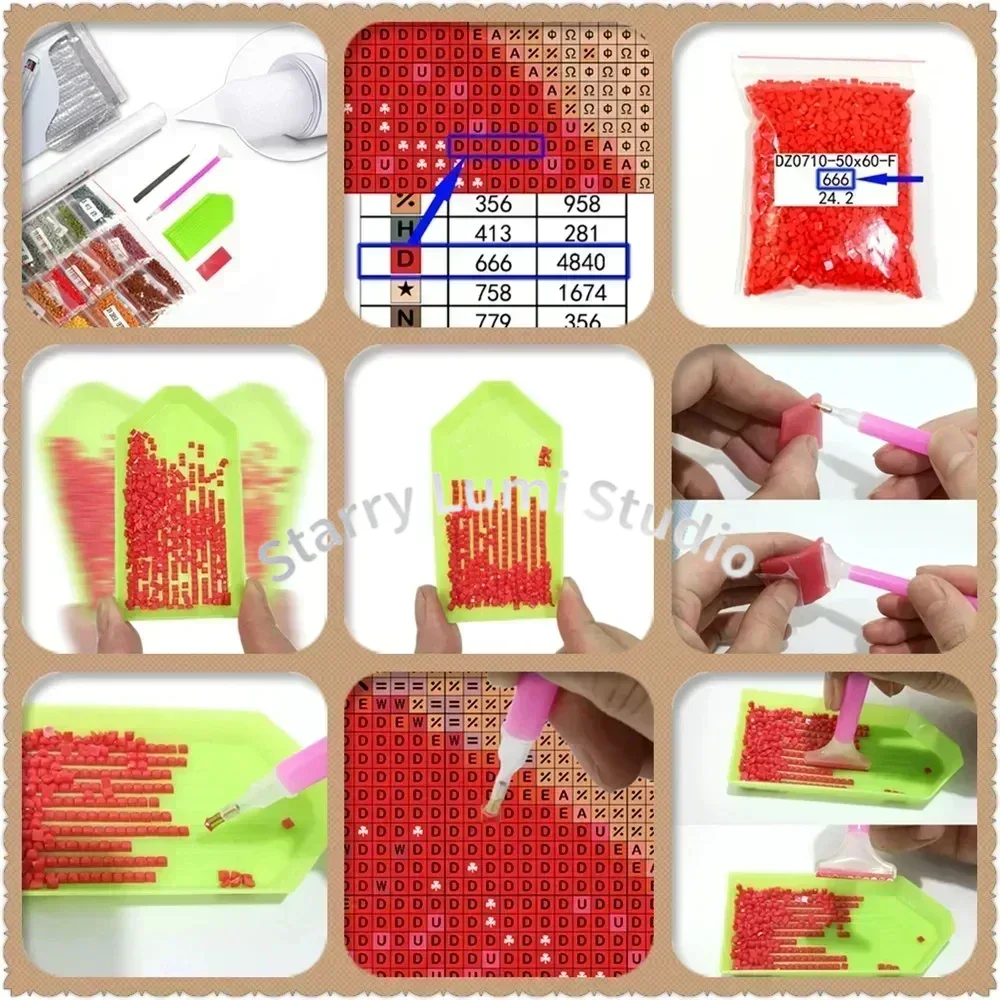 Square Round Diamond Painting  - огляд і ціна Background Resin Art
