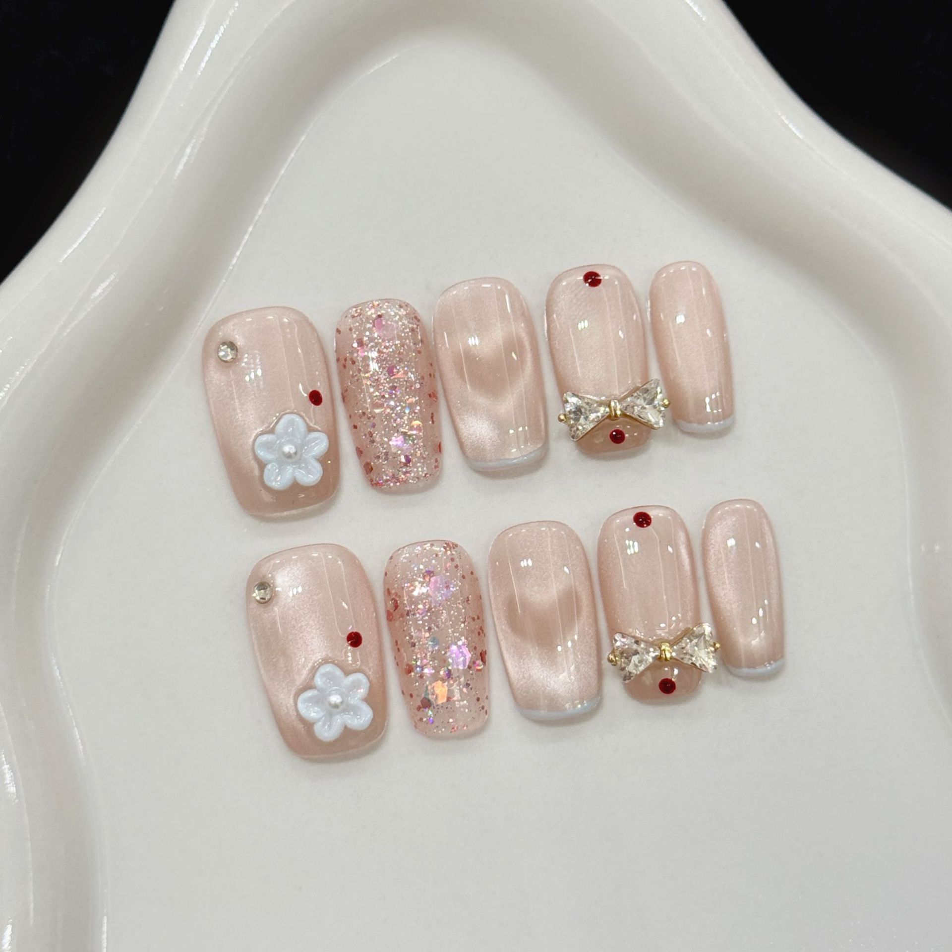 10pcs Glitter Love Design Hand - огляд і ціна Resin Art And Design