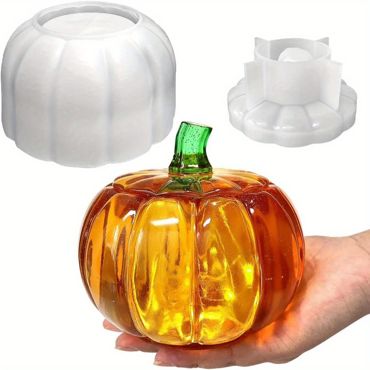 5'' Large Pumpkin Jar Mold, Ha - огляд і ціна Resin Art Mould
