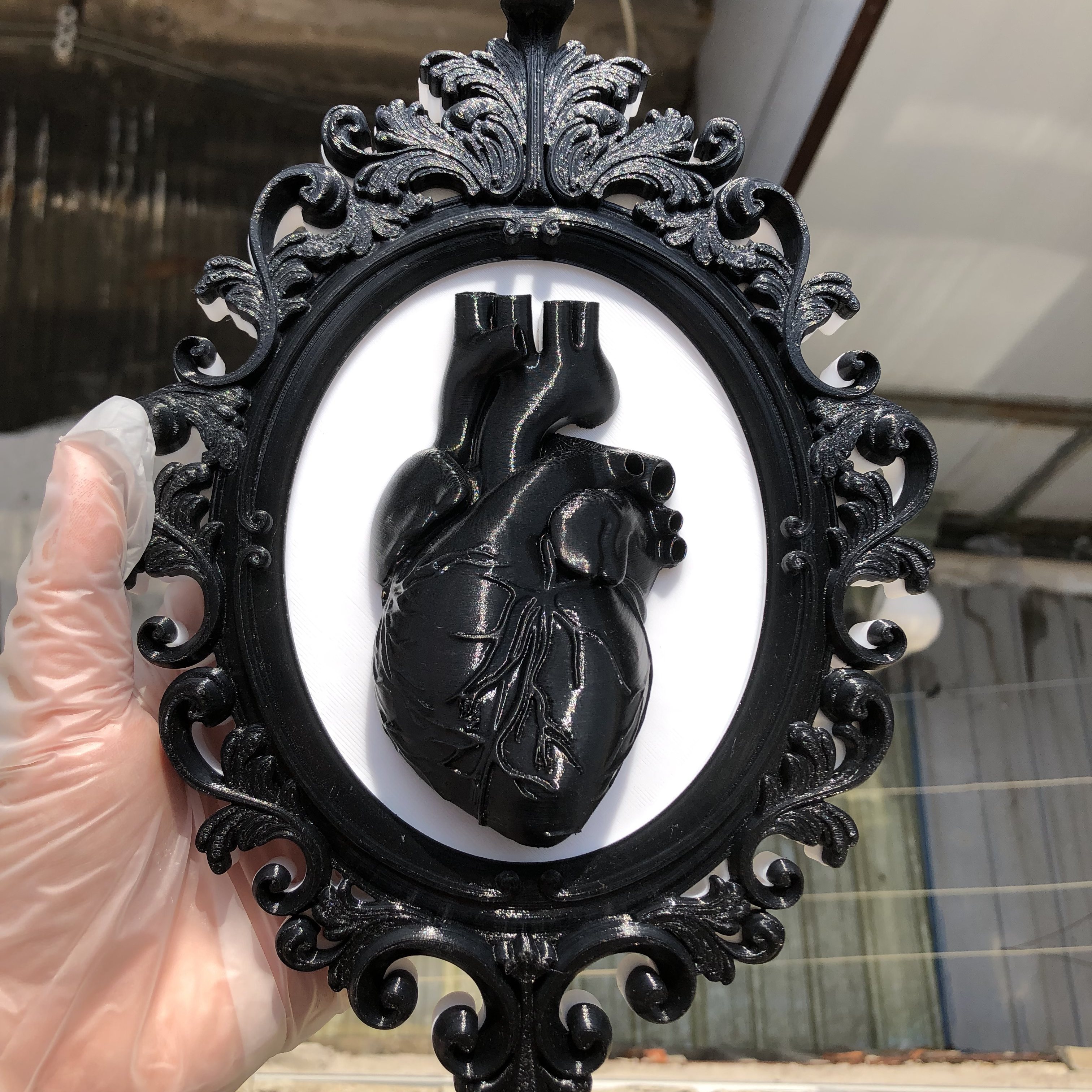 Heart Photo Frame Wall Art Dec - огляд і ціна Resin Art Wedding Gift