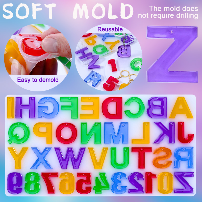 Epoxy Resin Kit for Beginner,C - огляд і ціна Resin Art Letter Keychain