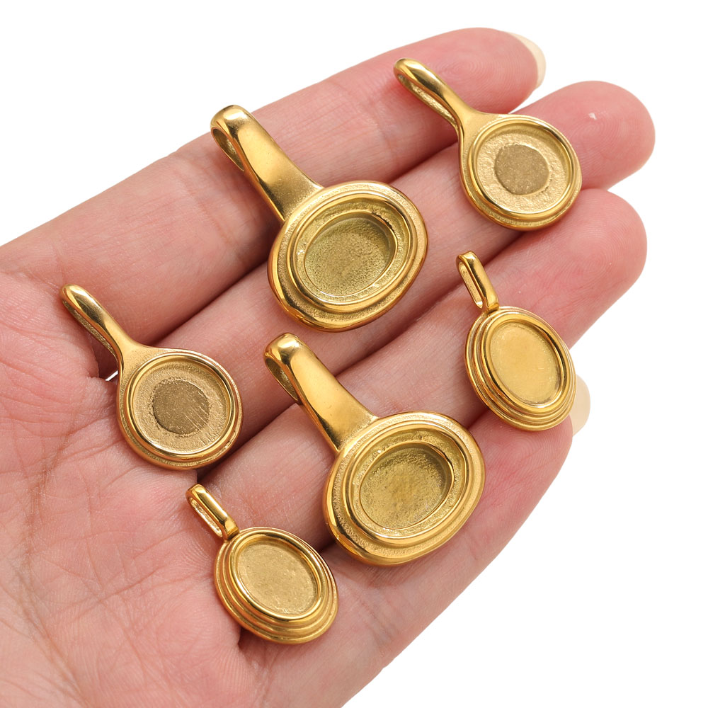 5pcs Stainless Steel Round Ova - огляд і ціна Resin Art And Craft
