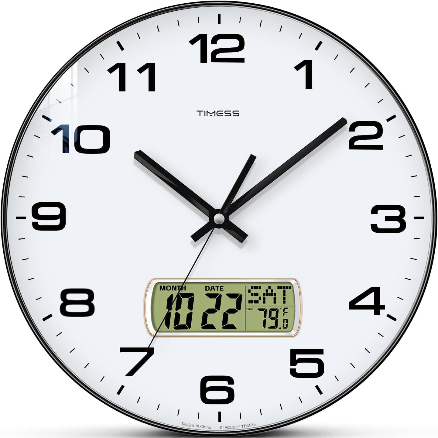 TIMESS Calendar Wall Clock,3 S - огляд і ціна Resin Art Wall Clock