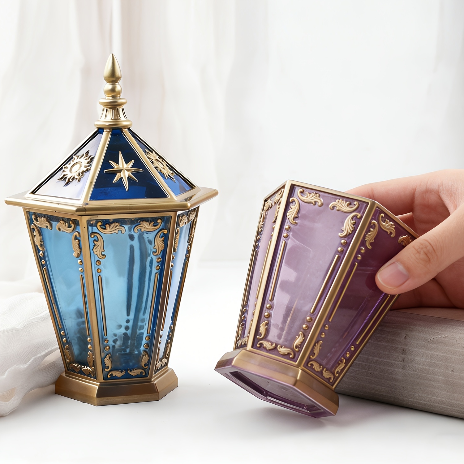 Star and Moon Hexagonal Bottle - огляд і ціна Resin Art Case