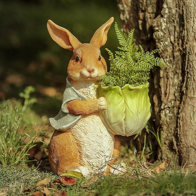 Outdoor Garden Statues Rabbit  - огляд і ціна Resin Art And Craft