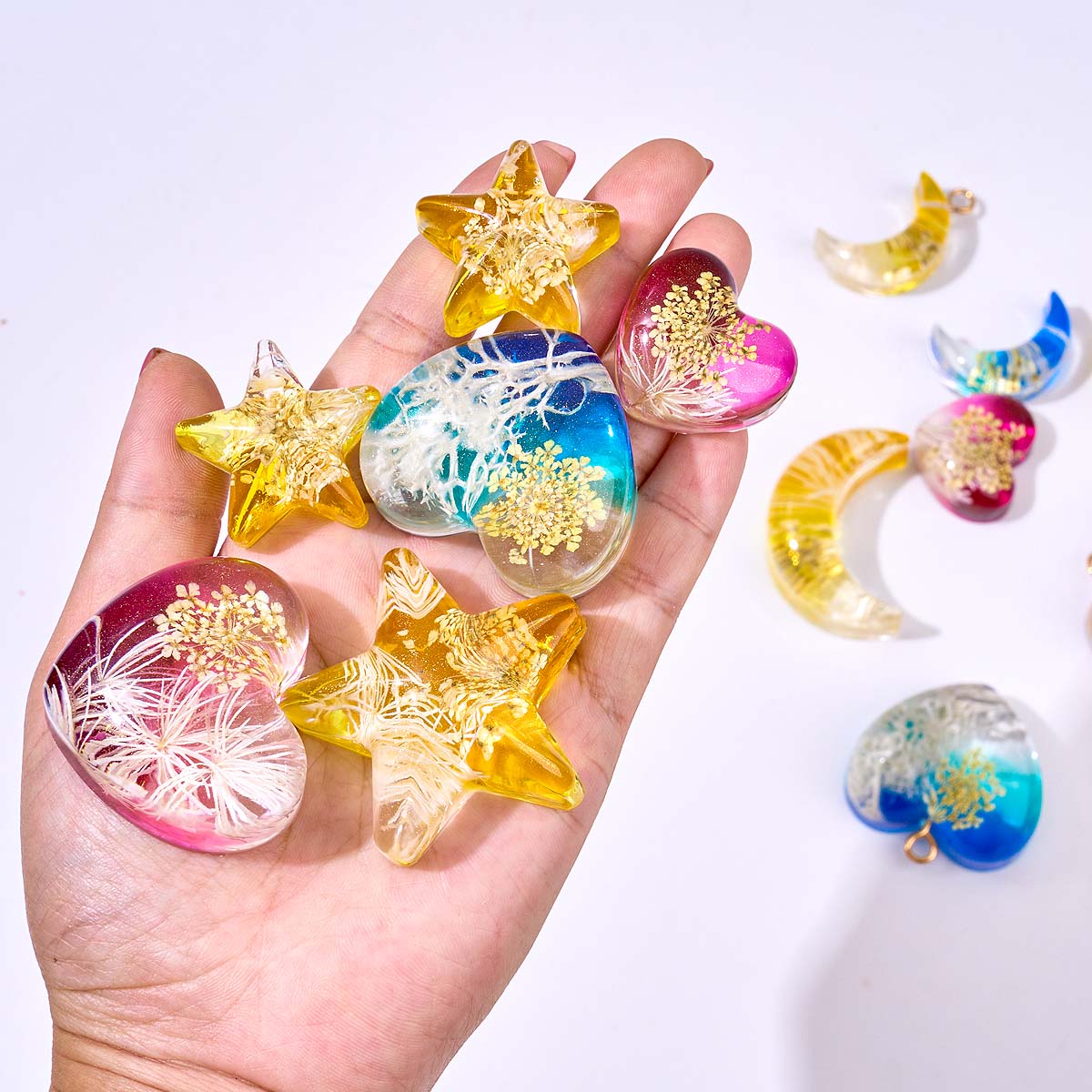 Heart Star Moon Pendant Silico - огляд і ціна Resin Art Mould