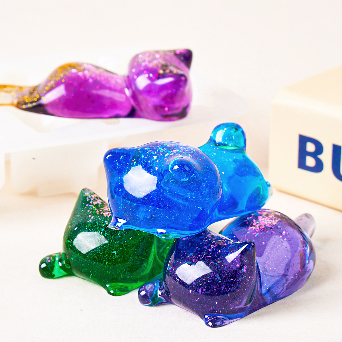 3D Cat Crystal Epoxy Resin Mol - огляд і ціна Resin Art Mould