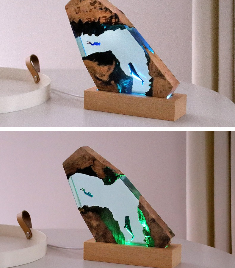 New Underwater Cave Whale Dive - огляд і ціна Resin Art Gift For Anniversary