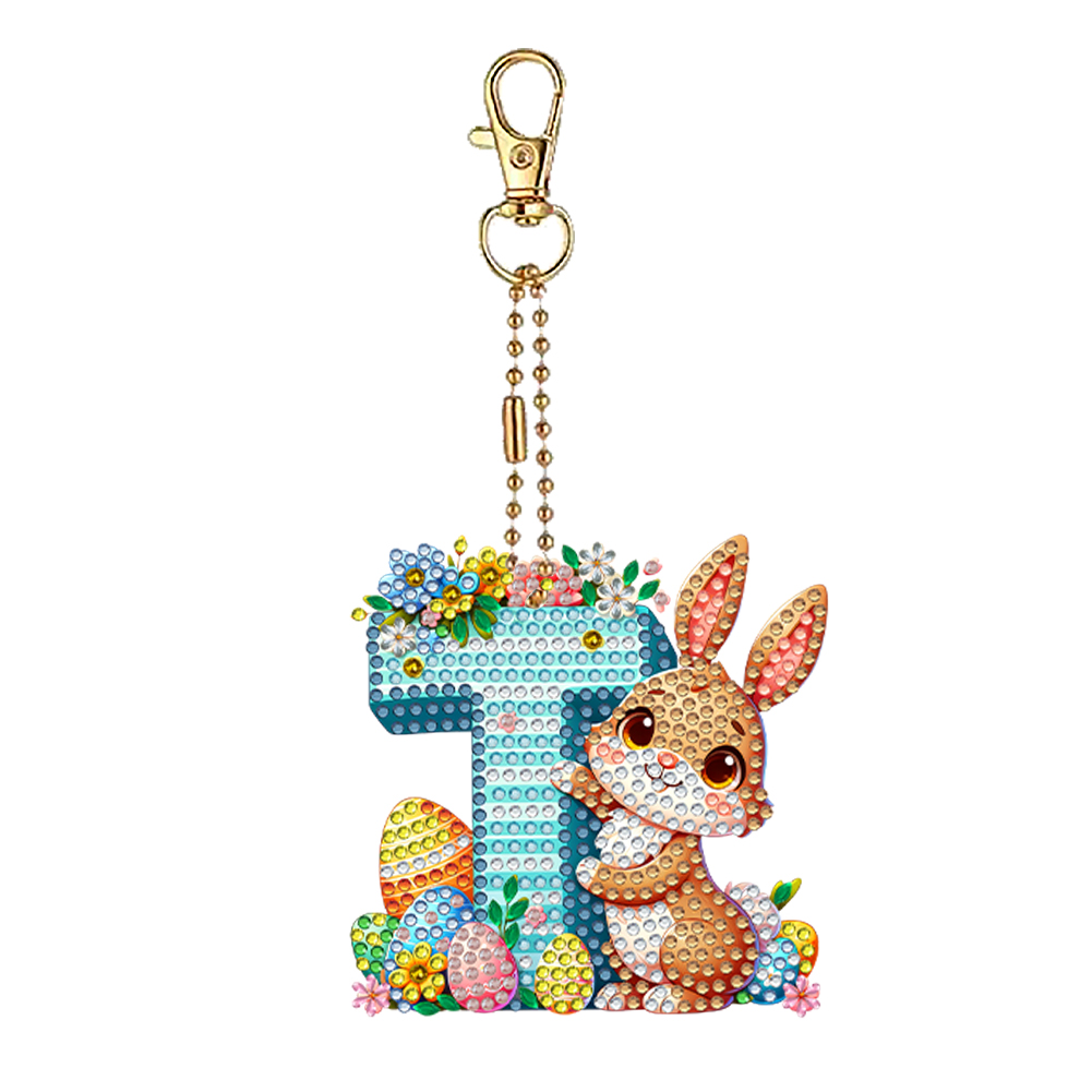 Easter Diamond Art Keychain Or - огляд і ціна Resin Art Letter Keychain
