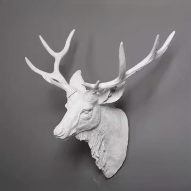 60/80CM American Deer Head Wal - огляд і ціна Background Resin Art