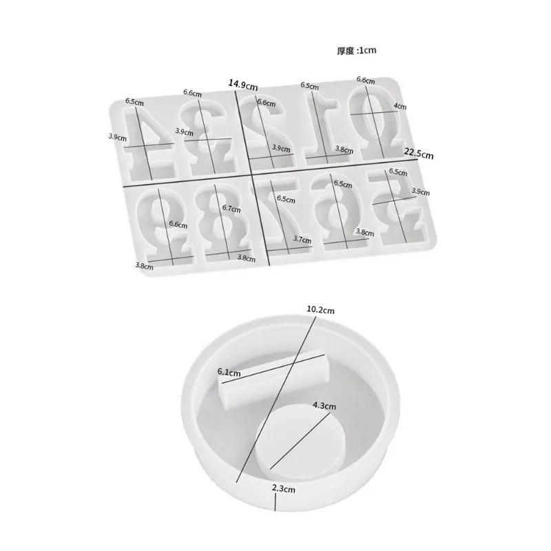 2pc Birthday Cake Silicones Mo - огляд і ціна Resin Art And Craft