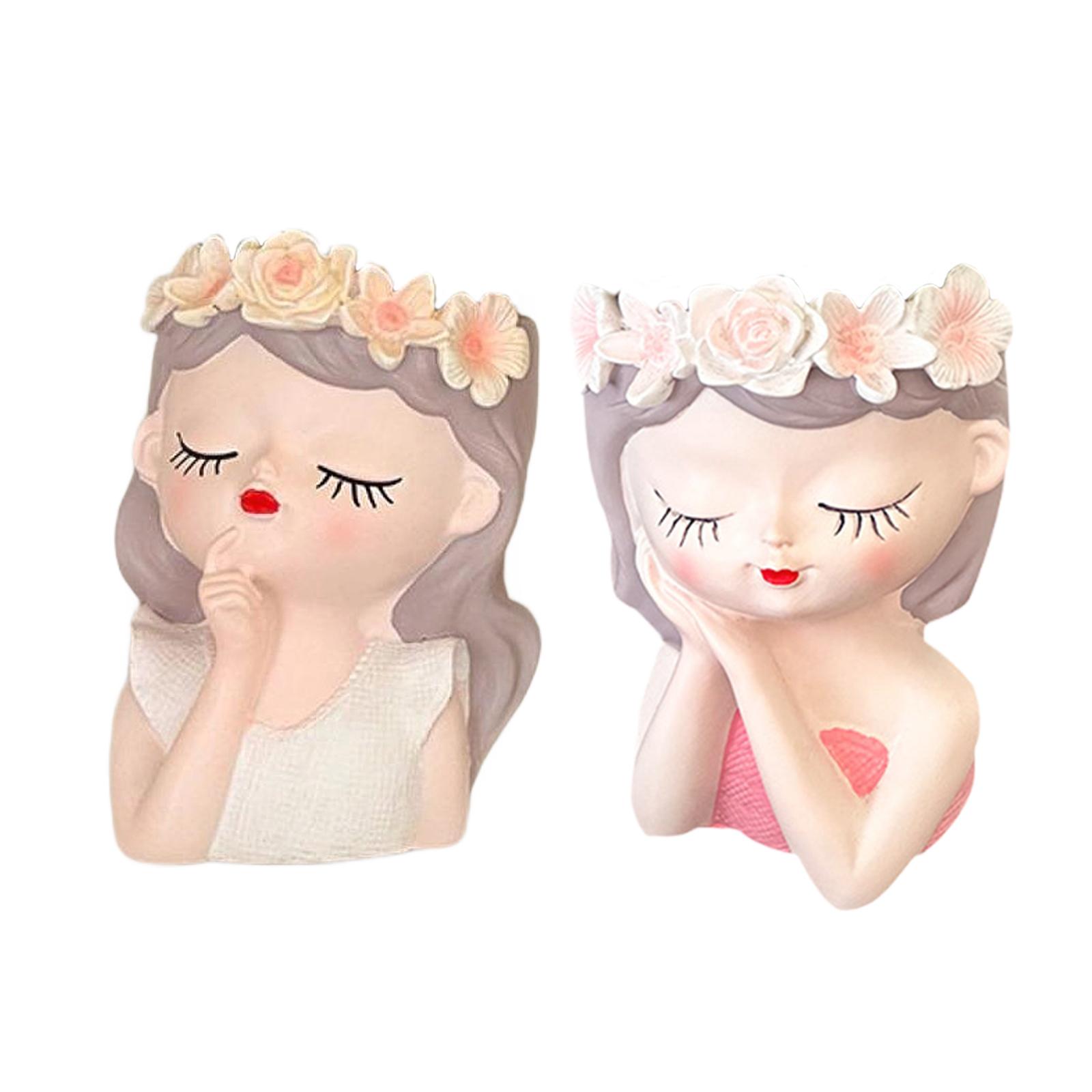 Fairy Head Flower Pot Photo Pr - огляд і ціна Resin Art Wedding Gift