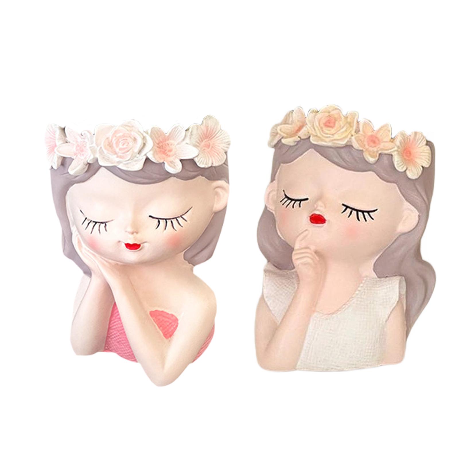 Fairy Head Flower Pot Photo Pr - огляд і ціна Resin Art Wedding Gift