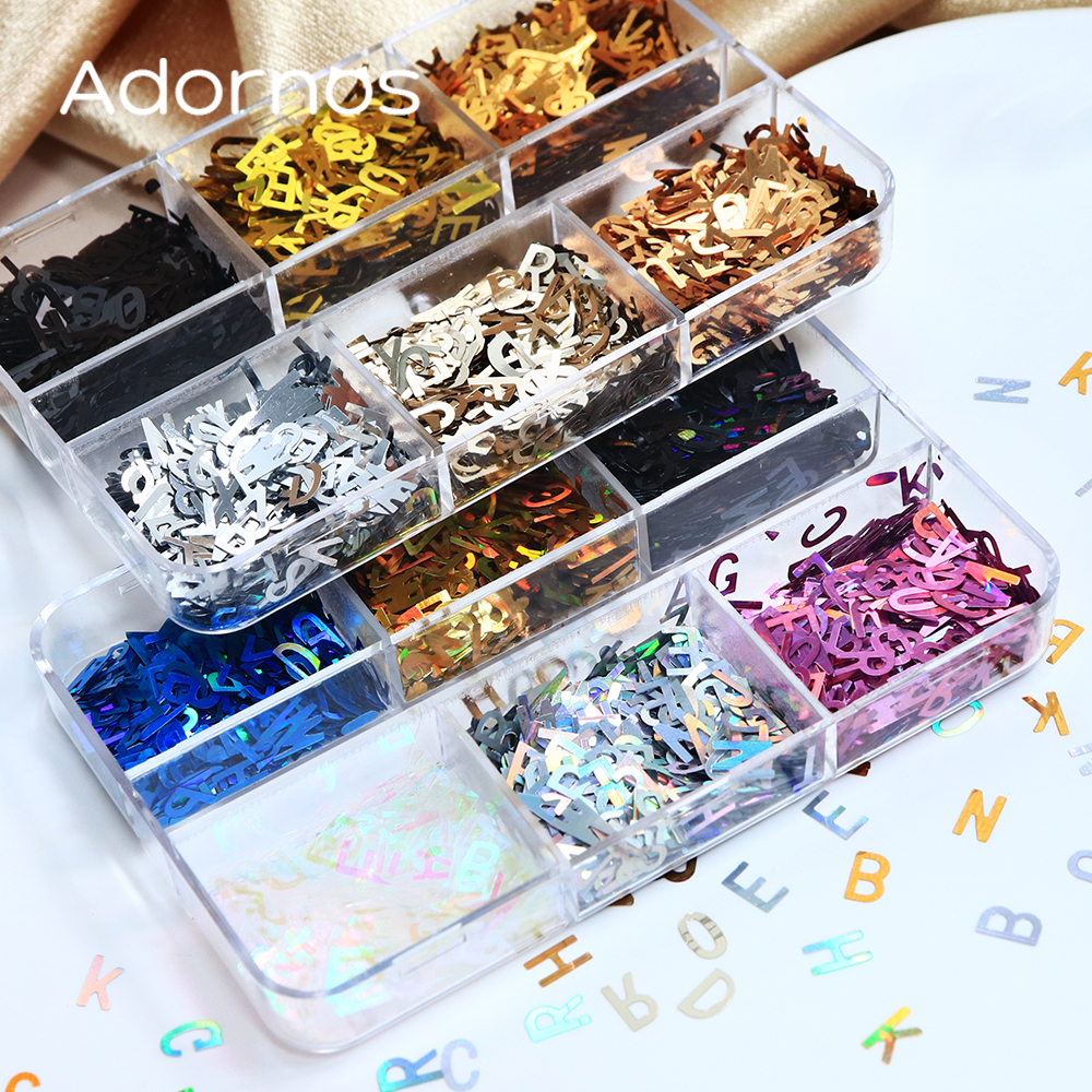 Holographic English Alphabet S - огляд і ціна Resin Art Letter Keychain