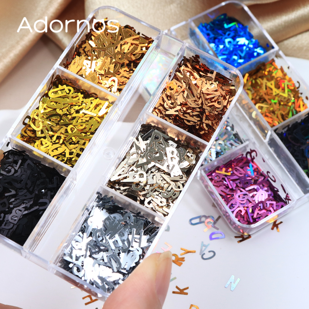 Holographic English Alphabet S - огляд і ціна Resin Art Letter Keychain