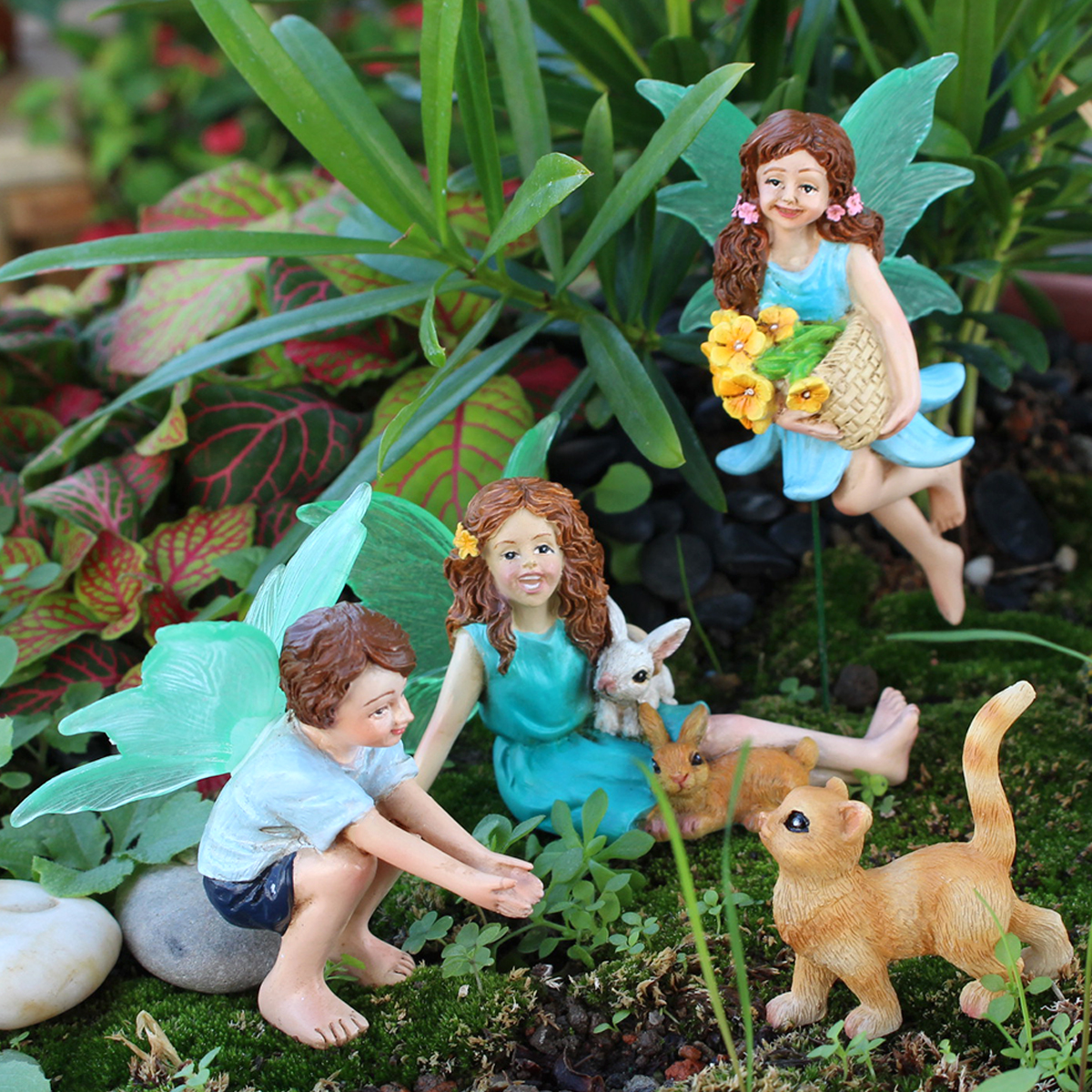 4pc Flower Fairy and Animal Pa - огляд і ціна Resin Art And Craft