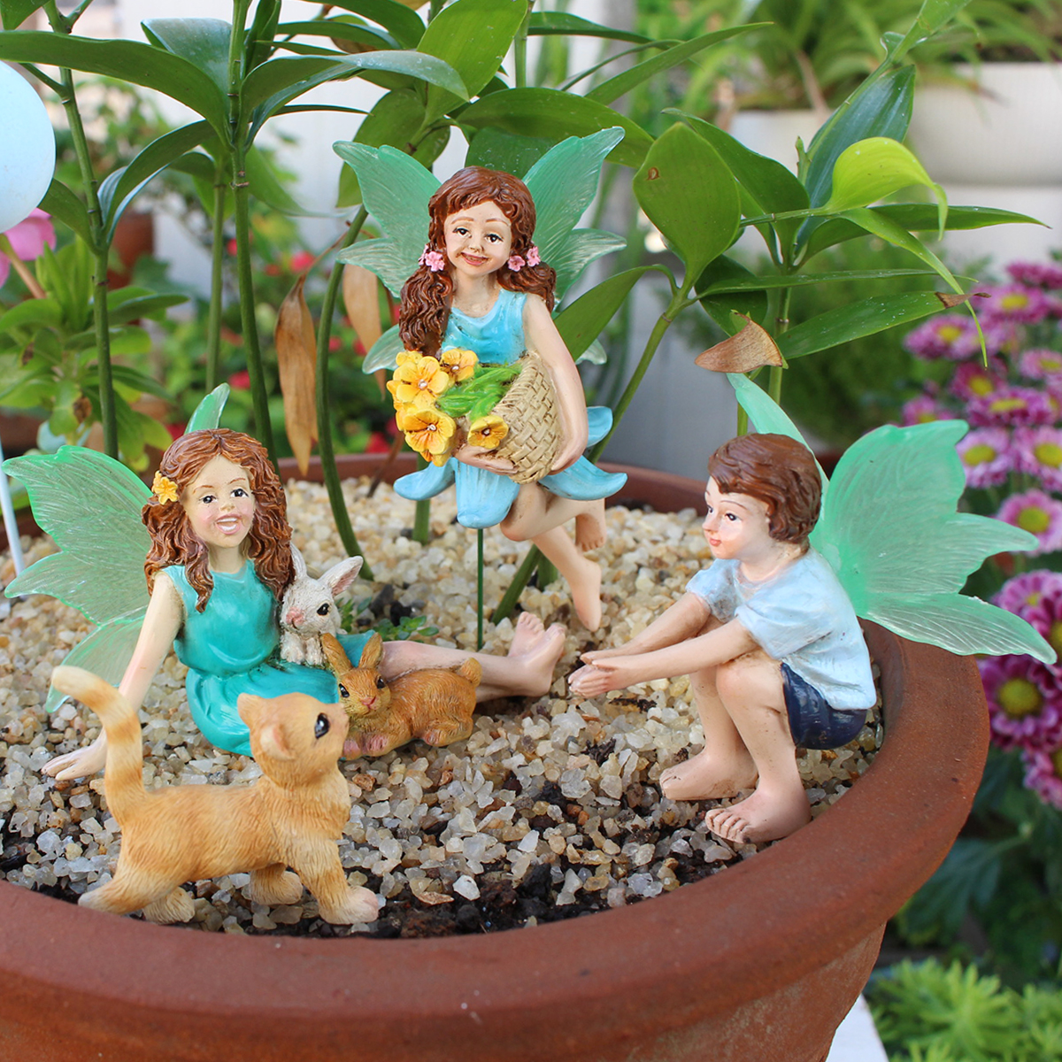 4pc Flower Fairy and Animal Pa - огляд і ціна Resin Art And Craft