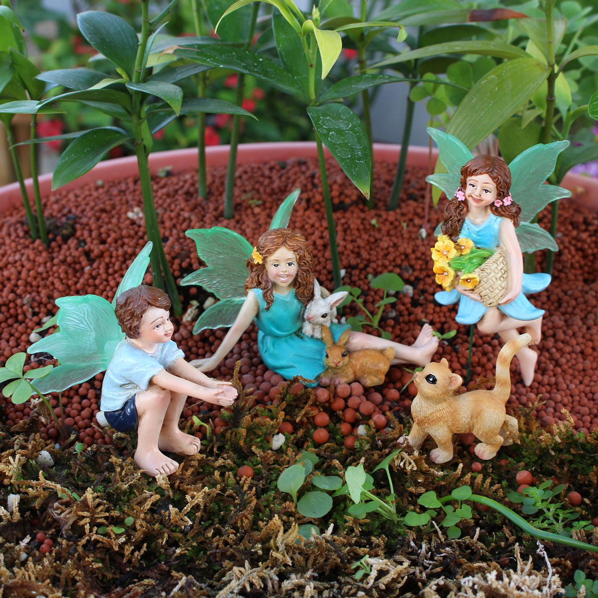 4pc Flower Fairy and Animal Pa - огляд і ціна Resin Art And Craft
