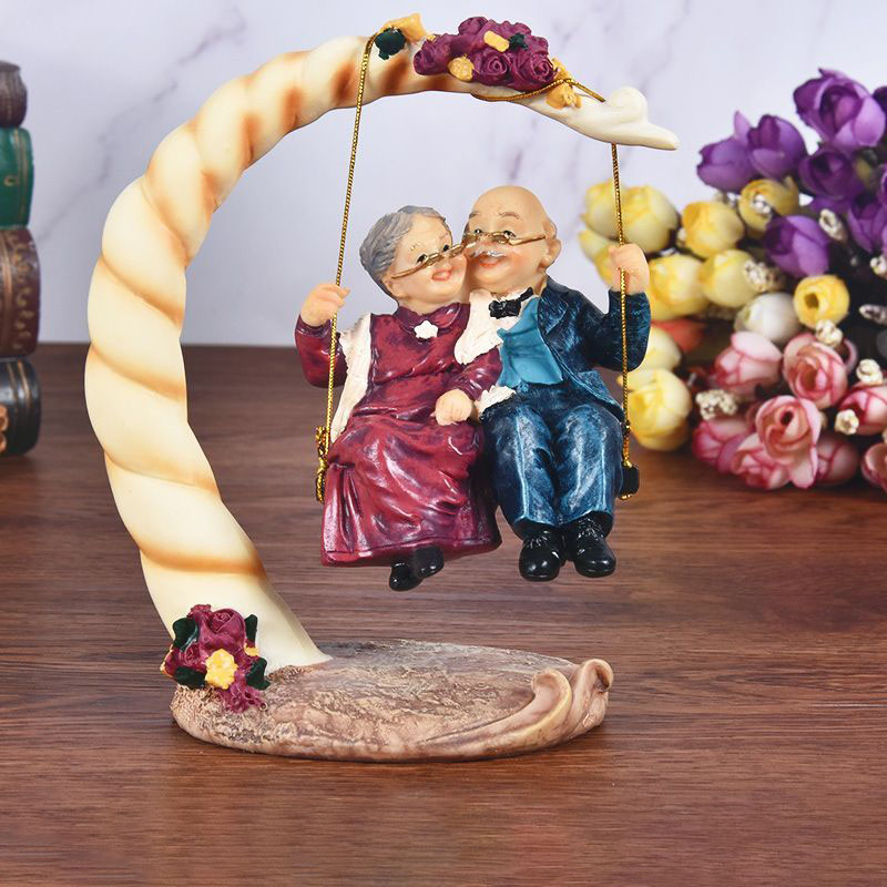 Chinese Swing Old Couples Resi - огляд і ціна Resin Art Wedding Gift