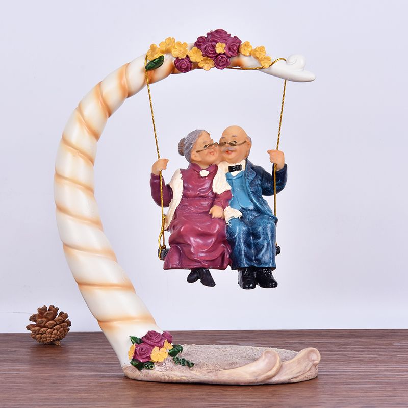Chinese Swing Old Couples Resi - огляд і ціна Resin Art Wedding Gift
