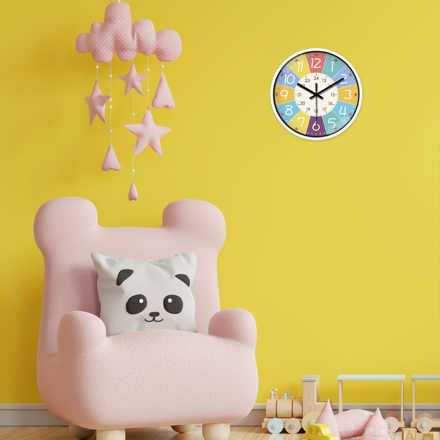 8 Inch Round Wall Clock Modern - огляд і ціна Resin Art Wall Clock