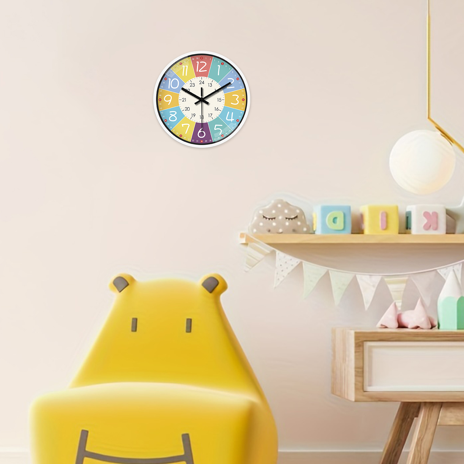 8 Inch Round Wall Clock Modern - огляд і ціна Resin Art Wall Clock