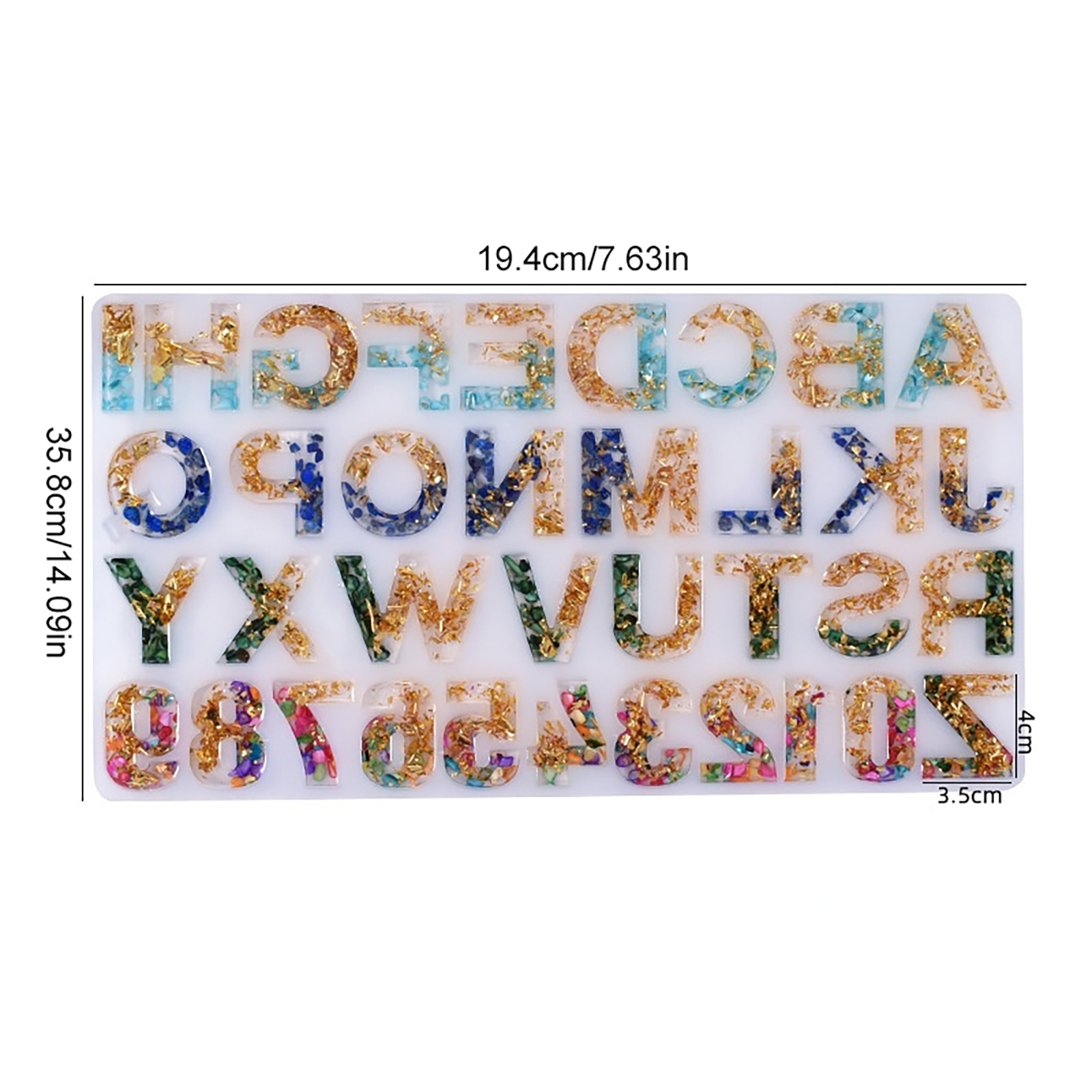 DIY Resin Alphabet Keychain Mo - огляд і ціна Resin Art Letter Keychain