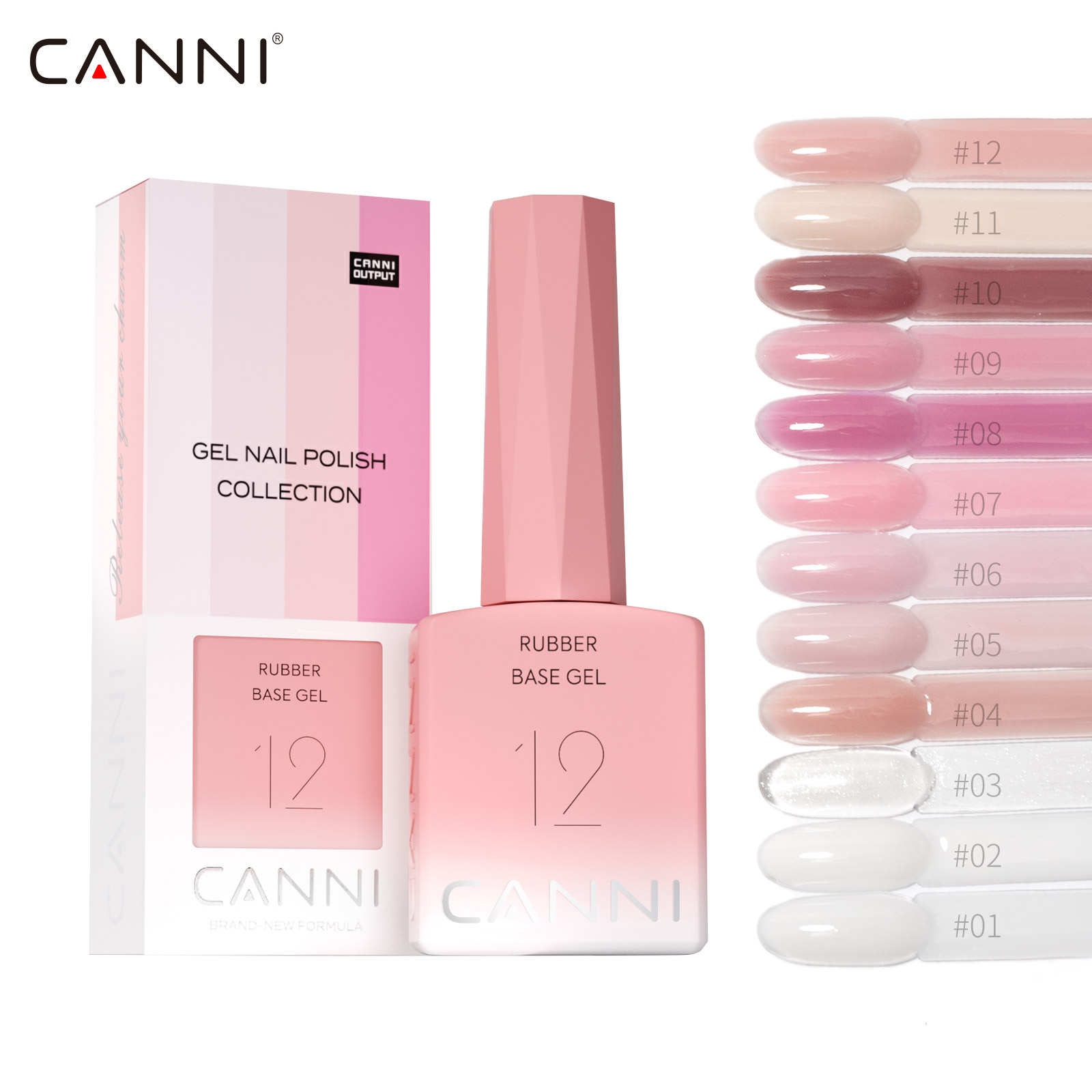 CANNI Color Rubber Base Gel 2i - огляд і ціна Resin Art Training