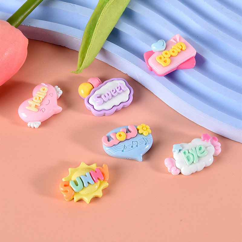 10/20/30Pcs Cute Letter Planar - огляд і ціна Resin Art Letter Keychain