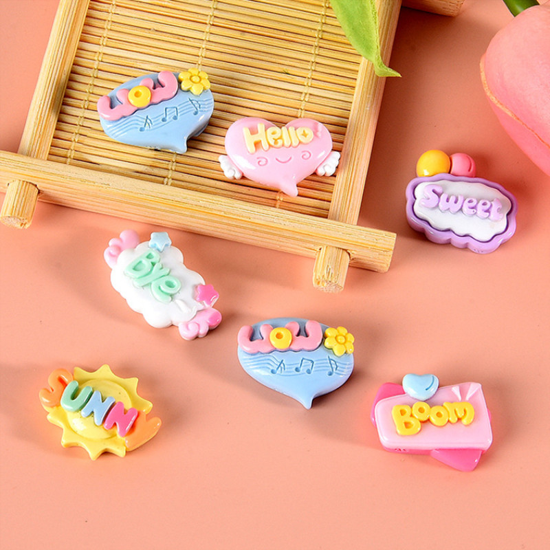 10/20/30Pcs Cute Letter Planar - огляд і ціна Resin Art Letter Keychain