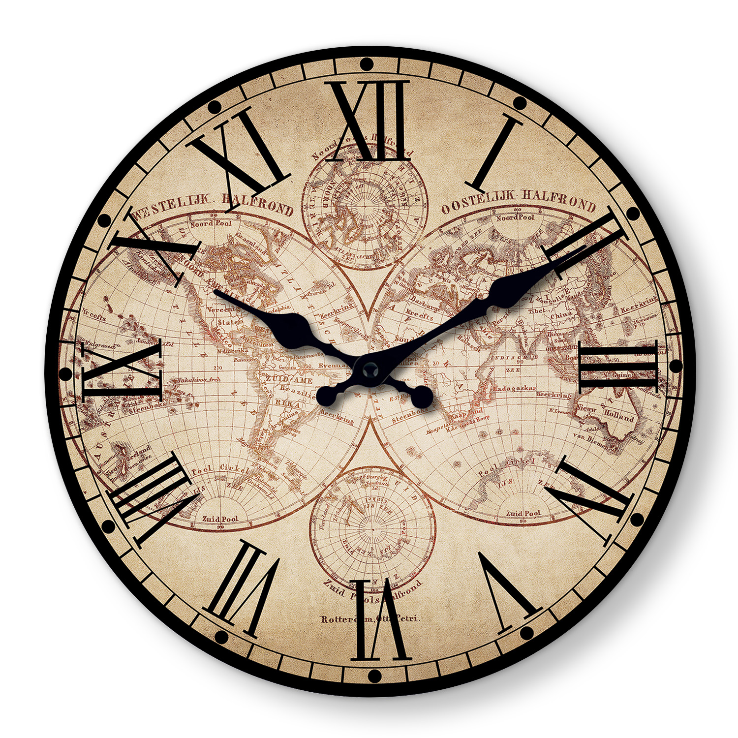 Vintage Nautical Coast Beach S - огляд і ціна Resin Art Wall Clock