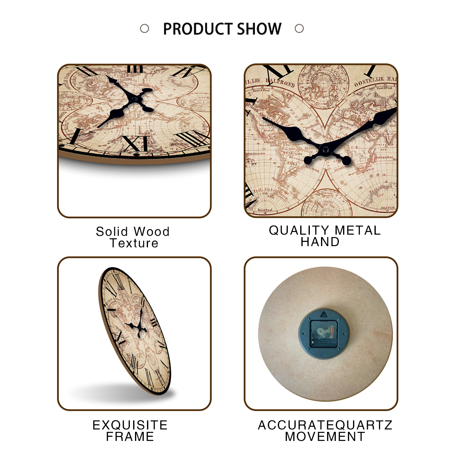 Vintage Nautical Coast Beach S - огляд і ціна Resin Art Wall Clock