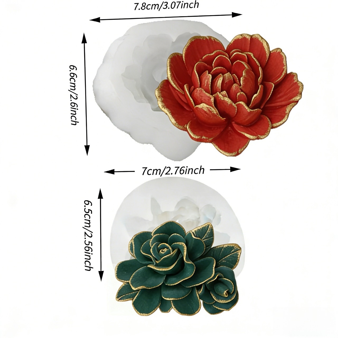 2-Piece 3D Heart-Shaped Garden - огляд і ціна Resin Art Wedding Gift