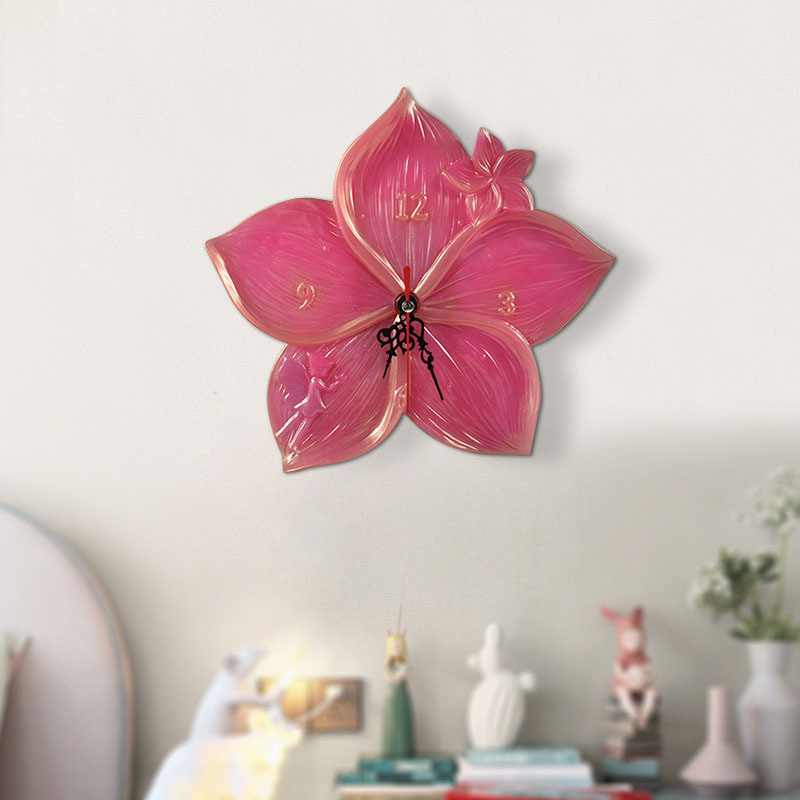 World Map Lotus Leaf Sakura Cl - огляд і ціна Resin Art Wall Clock