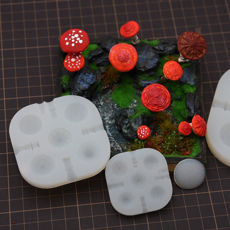 2pcs/set Mini Mushroom Silicon - огляд і ціна Resin Art Mould