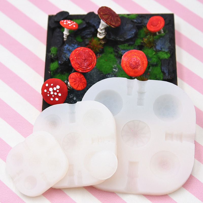 2pcs/set Mini Mushroom Silicon - огляд і ціна Resin Art Mould