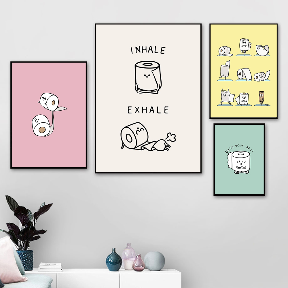 Toilet Paper Yoga Funny Quote  - огляд і ціна Resin Art Quote