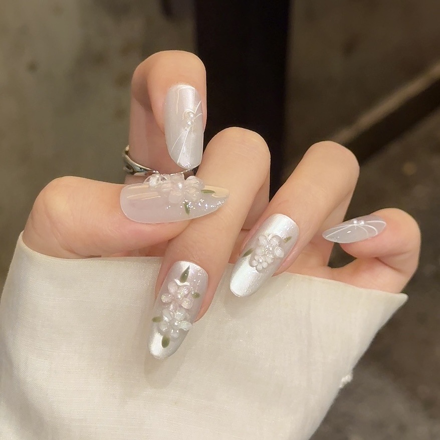 10pcs Glitter Sliver Press On  - огляд і ціна Resin Art And Design