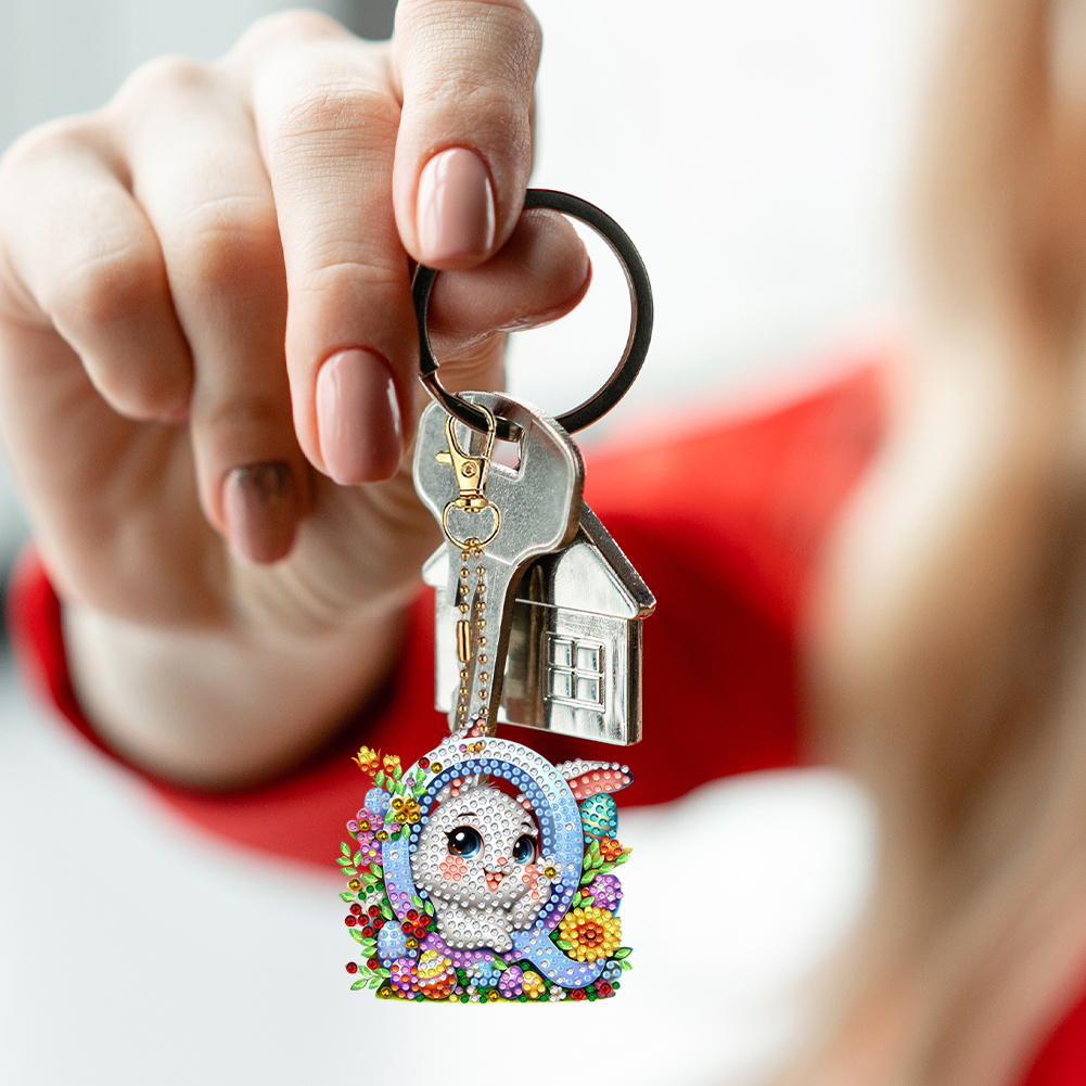 Easter Diamond Painting Keycha - огляд і ціна Resin Art Letter Keychain