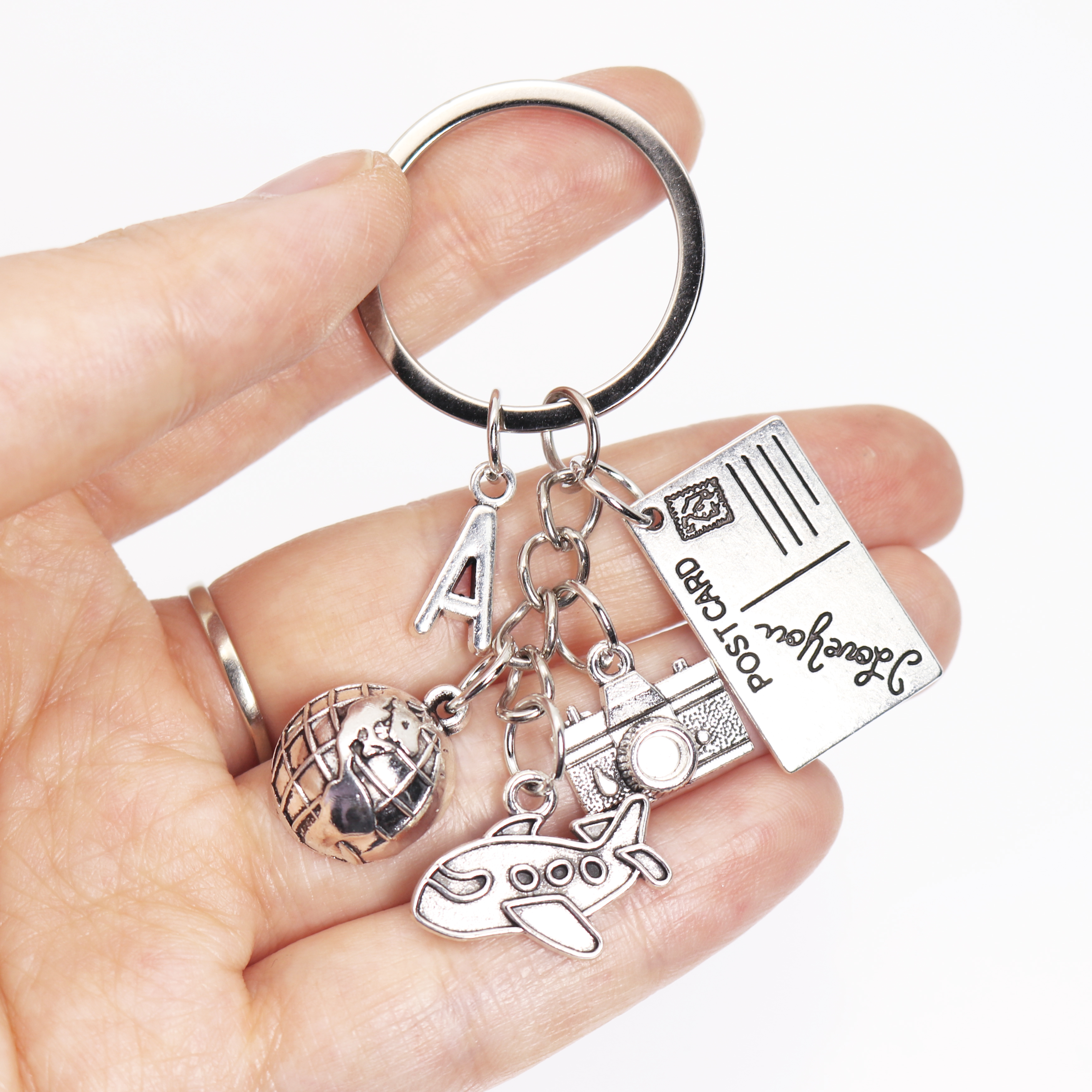 New A-Z Letter Airplane Keycha - огляд і ціна Resin Art Letter Keychain