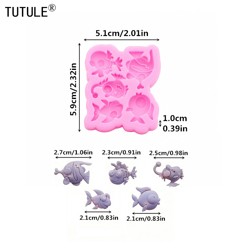 DIY Small Fish Flip Candy Choc - огляд і ціна Resin Art Mould