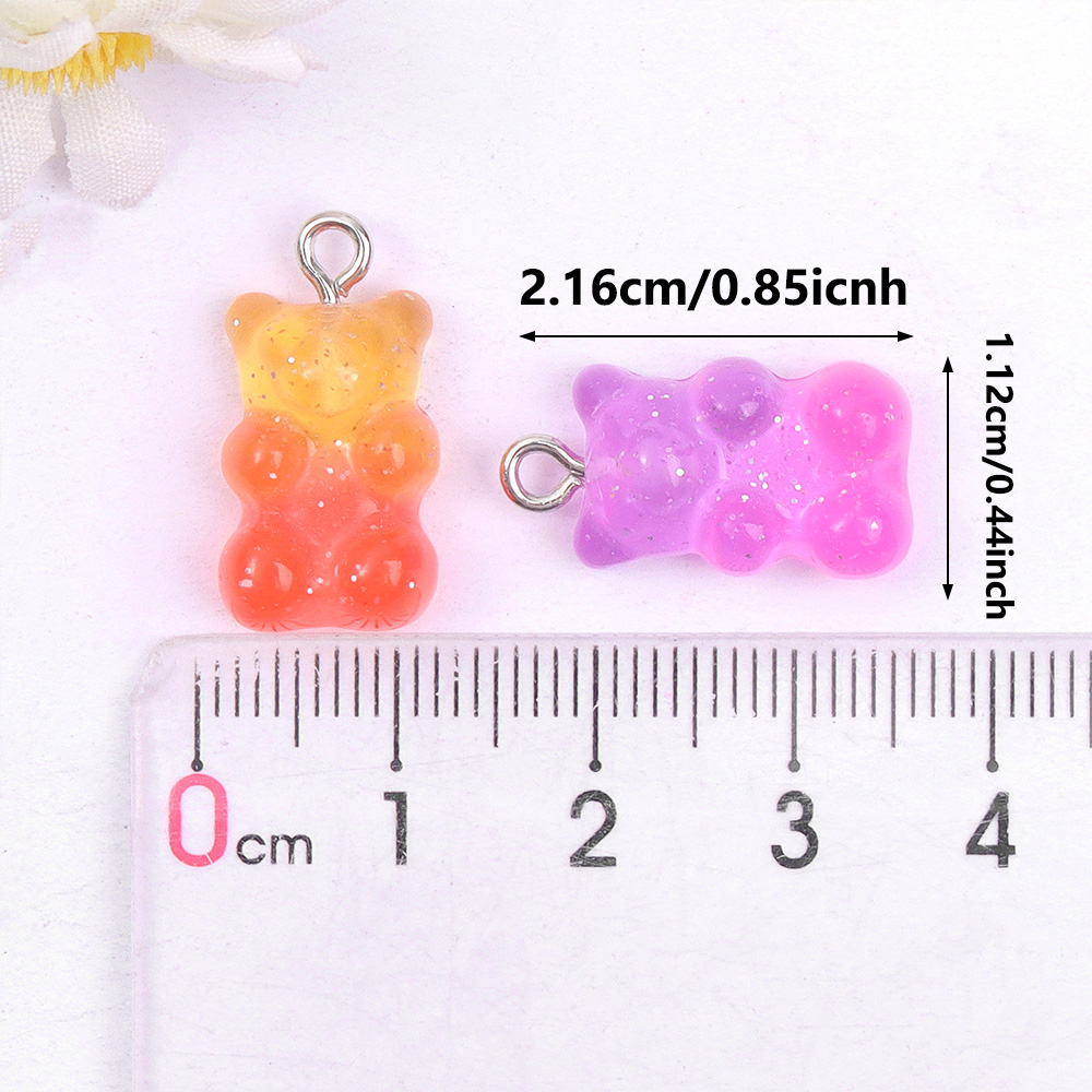 60pcs Dual Color Resin Bear Sh - огляд і ціна Resin Art And Craft